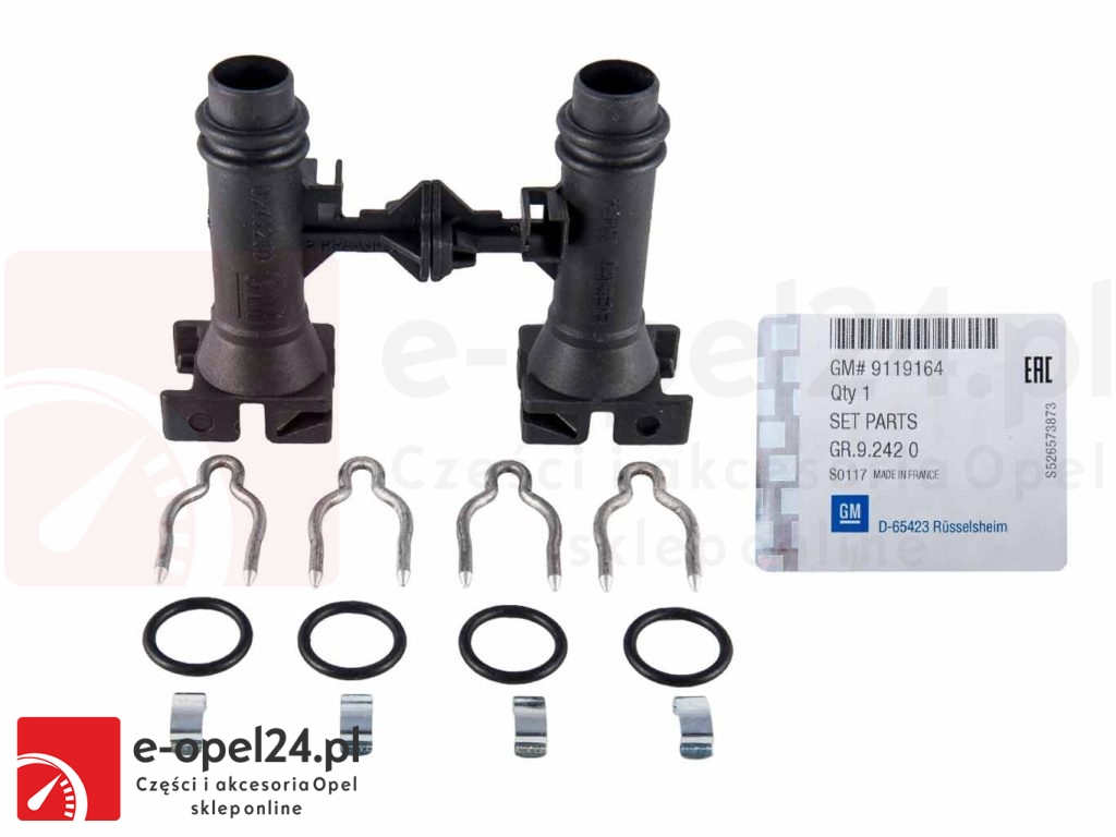 Zawór nagrzewnicy BEHR -adapter - 1618188 / 9119164 - Opel Astra G / Zafira A