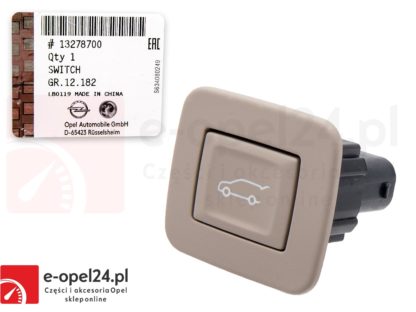 Beżowy przycisk opuszczania klapy bagazniak Opel Insigni - 6240705 / 13278700
