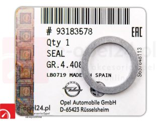 Uszczelka rurki spustu oleju skrzynia AF40 Opel-Astra H J / Insignia A / Meriva B / Signum / Vectra C / Zafira B C - 705493 / 93183578