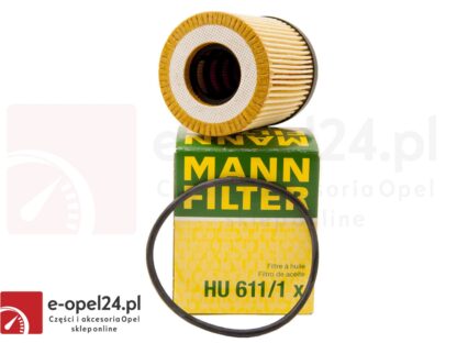 Filtr oleju Mann Hu 611/1 X - Opel Astra G II / Corsa C / Omega B / Signum / Tigra B / Vectra B C / Zafira A